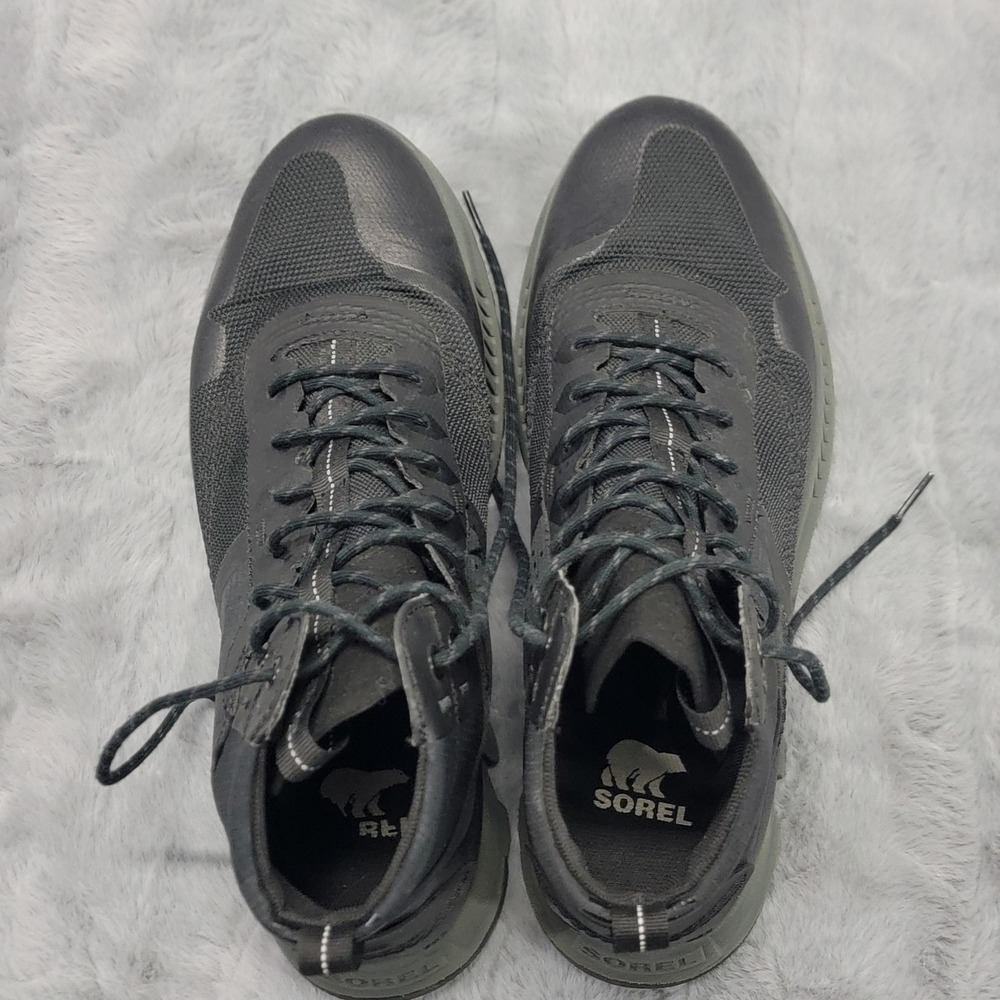 Sorel Boots Mens 11.5 Black Waterproof Combat Ankle Hiking Lace Up NM4788-010 - Picture 5 of 10